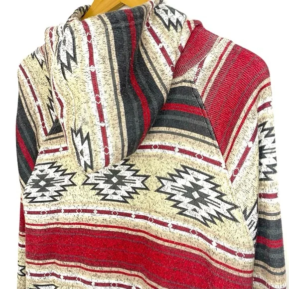 Trademark Brooklyn Cloth MFG Co All Over Print Aztec Oversized Hoodie Sweatshirt - Picture 6 of 10